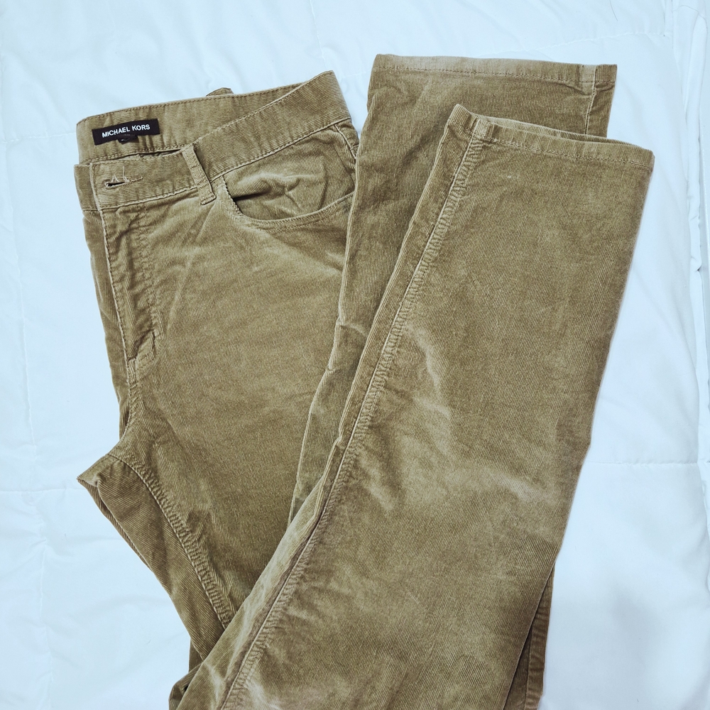 Michael Kors Tan Corduroy Pants
